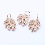 Brass Micro Pave Cubic Zirconia Charms