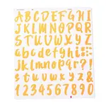 Number & Alphabet & Sign PVC Waterproof Self-Adhesive Sticker