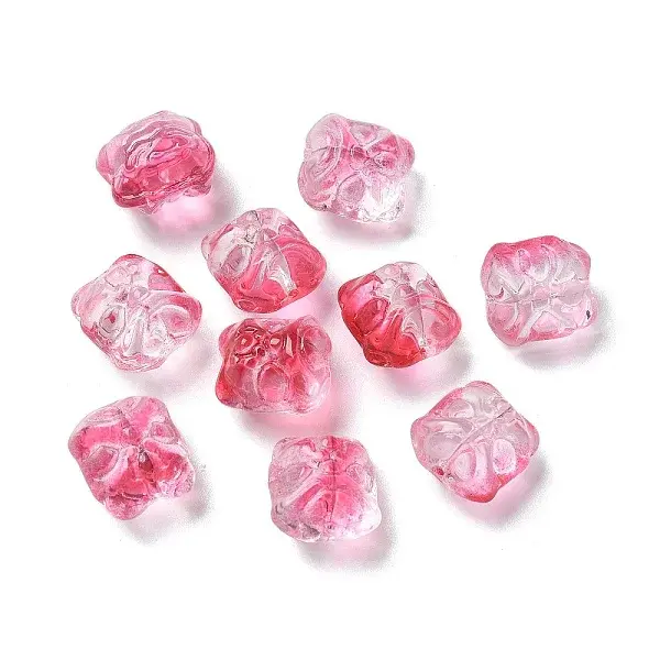 Baking Paint Transparent Glass Beads