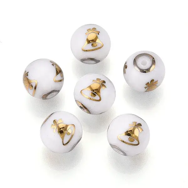 Christmas Opaque Glass Beads
