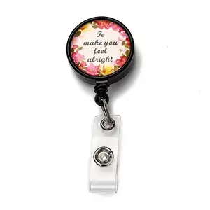 Flat Round ABS Plastic Badge Reel