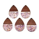 Epoxy Resin & Walnut Wood Pendants