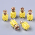 Glass Wishing Bottle Pendant Decorations