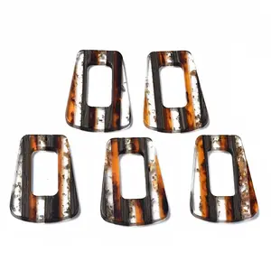 Transparent Resin & Walnut Wood Pendants