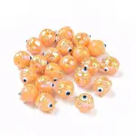 UV Plating Rainbow Iridescent Acrylic Beads