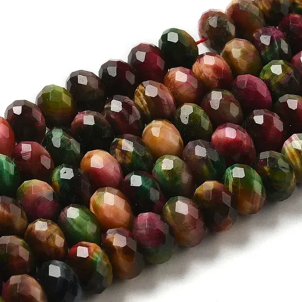Natural Rainbow Tiger Eye Beads Strands