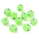 Resin Evil Eye European Beads