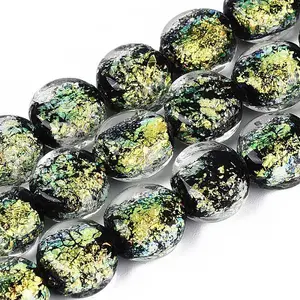 Handmade Foil Glass Beads Strands