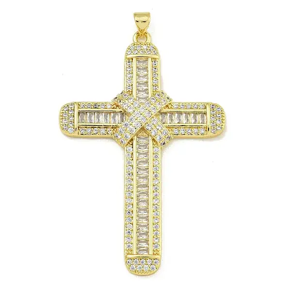 Rack Plating Brass Pave Cubic Zirconia Pendants