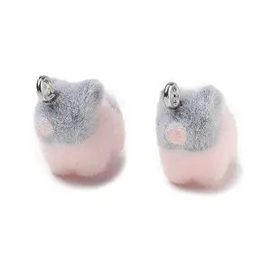 Flocking Opaque Resin Pendants