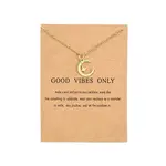 Brass Micro Pave Clear Cubic Zirconia Pendant Necklaces