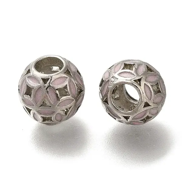 Rack Plating Alloy Enamel European Beads
