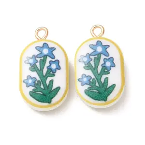 Printed Alloy with Acrylic Pendants