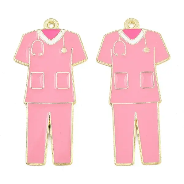 Medical Theme Alloy Enamel Pendants