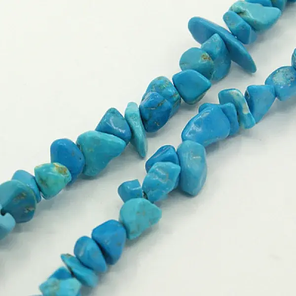Natural Magnesite Chips Beads Strands