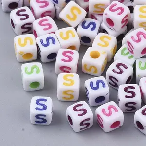 White Opaque Acrylic Beads