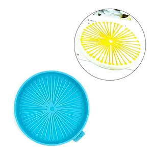 Flat Round with Dandelion Pattern Cup Mat Silicone Molds