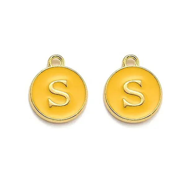 Golden Plated Alloy Enamel Charms