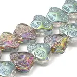 Transparent Electroplate Glass Beads Strands
