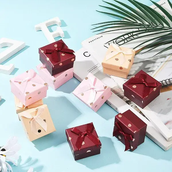 12Pcs Cardboard Ring Boxes