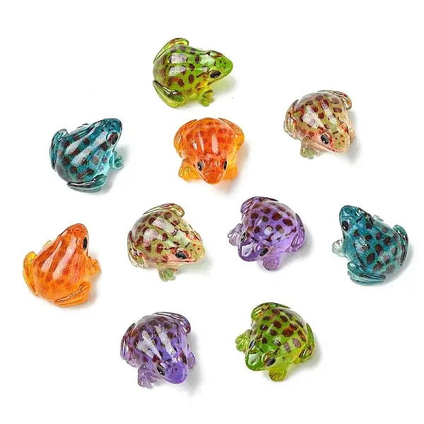 Luminous Resin Frog Micro Landscape Scene Ornaments