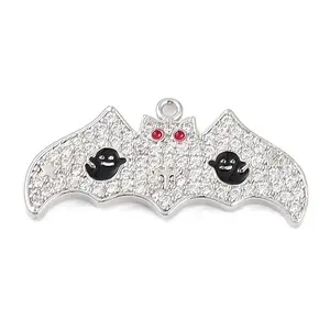 Rack Plating Brass Cubic Zirconia Pendants