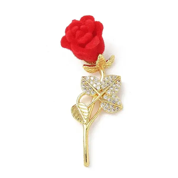 Brass Micro Pave Clear Cubic Zirconia Pendants