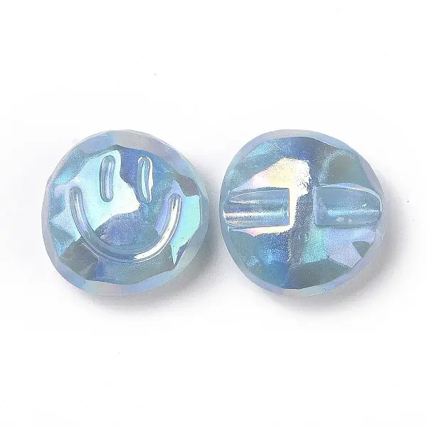 Rainbow Iridescent Plating Acrylic Beads
