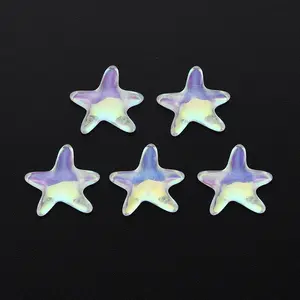 Translucent Electroplated Glass Cabochons