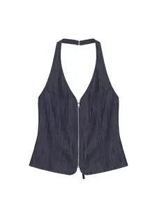 Pull&Bear Top  námornícka modrá