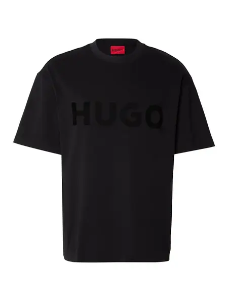 HUGO Tričko 'Dinkee'  červená / čierna