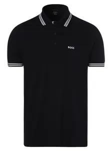 BOSS Tričko 'Paddy'  tmavomodrá / biela