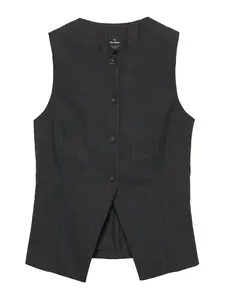 Pull&Bear Vesta k obleku  brokátová / sivá melírovaná