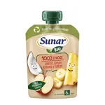 Sunar BIO ovocná kapsička Jablko, banán, ananás, kokos, 6m+