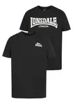 LONSDALE Tričko 'Piddinghoe'  čierna / biela