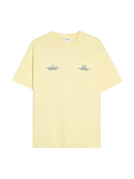 Bershka Tričko  tmavomodrá / svetložltá