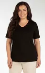 Dámské triko pro plnoštíhlé plus size 5g181 černá litex 3xl