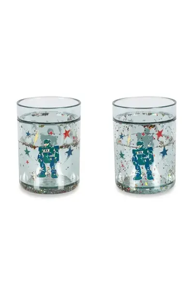 Konges Sløjd sada hrnků dětských 2 PACK GLITTER CUPS