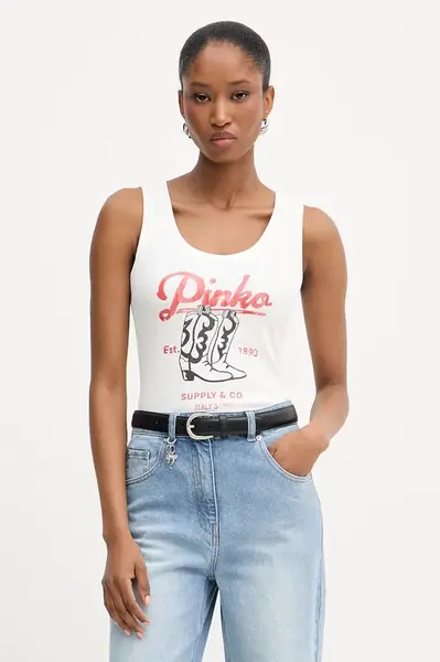 Pinko tílko dámské bavlněné