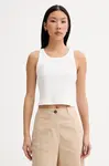 Marc O'Polo crop top dámský bavlněný s elastanem