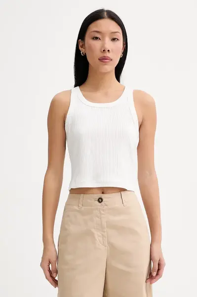 Marc O'Polo crop top dámský bavlněný s elastanem