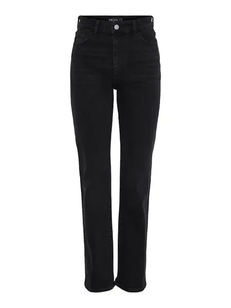 PIECES Džínsy  čierny denim
