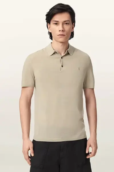 AllSaints polo tričko pánske vlnené