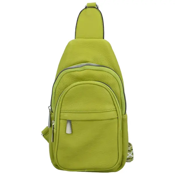 Dámský batůžek zelenožlutý - Coveri Frido