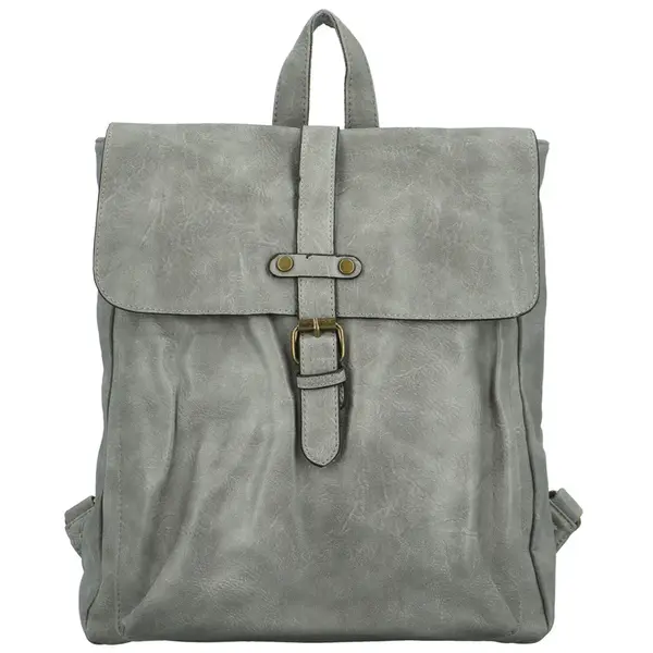 Dámský batoh šedý - Paolo bags Lamin