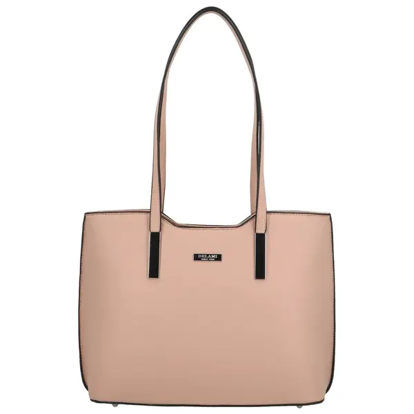 Dámská kabelka na rameno růžová - Delami Velvet Aura