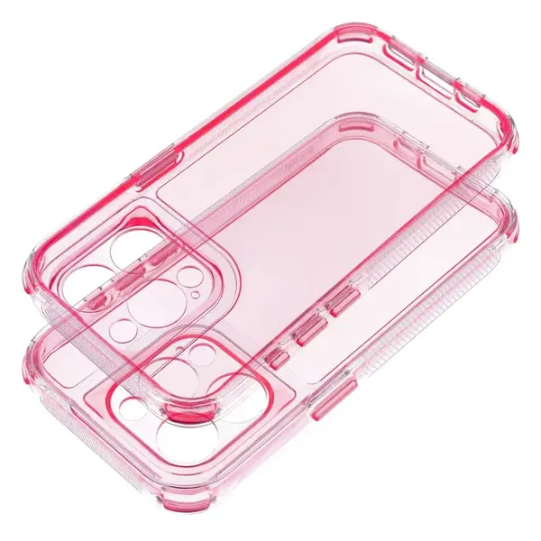 Zadní kryt MATRIX CLEAR Case pro Apple iPhone 15, růžová