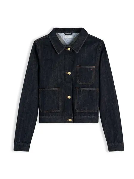 TOMMY HILFIGER Prechodná bunda  tmavomodrá