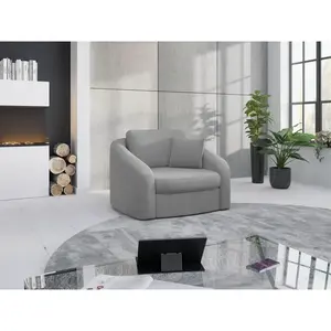 Sit & More KŘESLO, textil, šedá