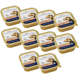 FIRST CLASS Hovädzia paštéta pre psov 10 x 300 g